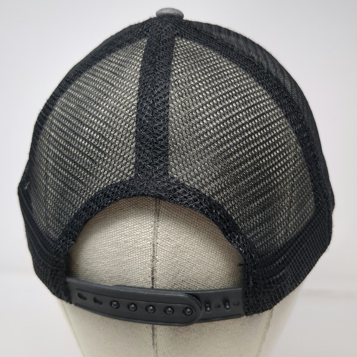 Voodoo Headwear Gray Trucker Hat OSFM Wallowa Lake Oregon Eagle Cap Mesh Back
