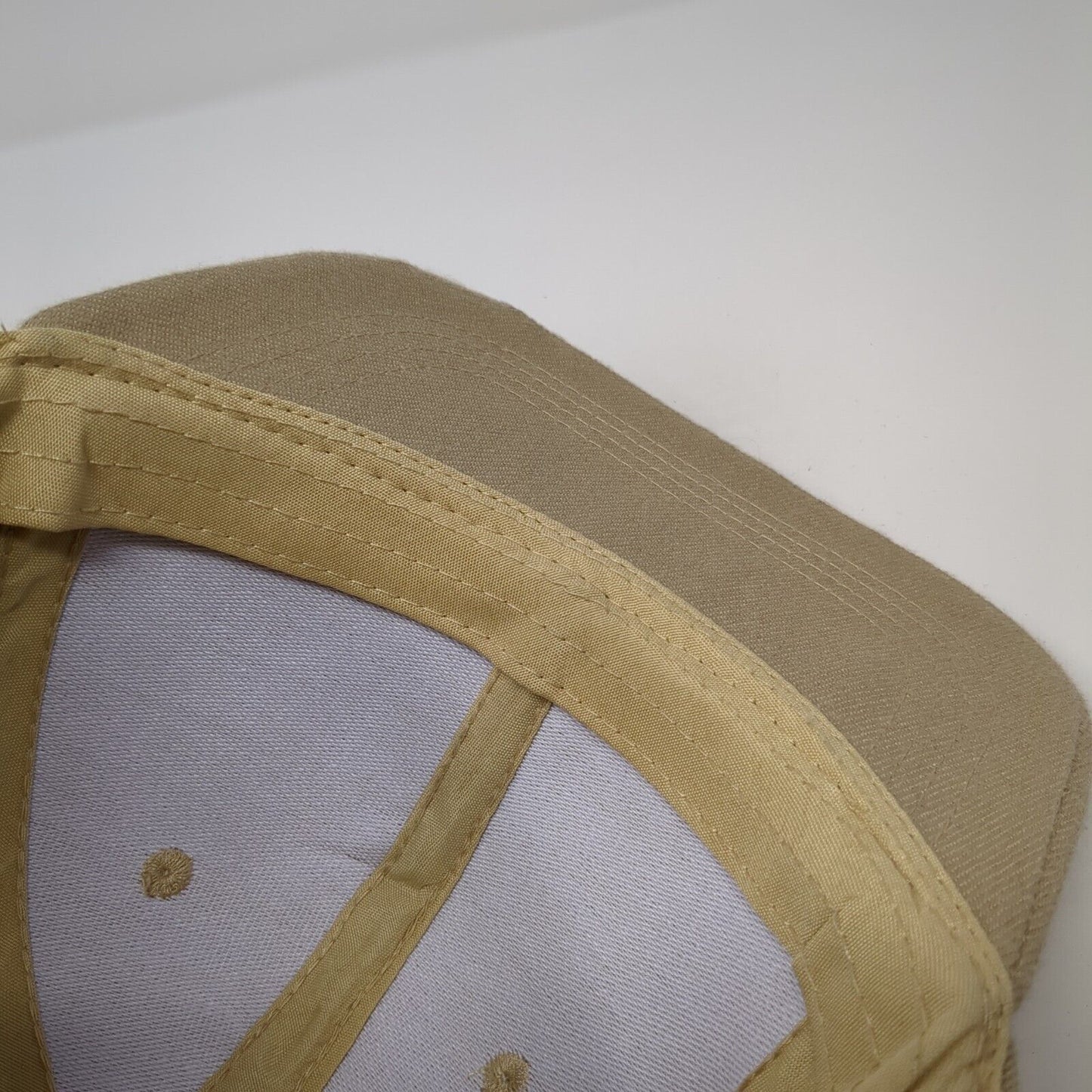 Scorpions Snapback Hat Tan One Size Adjustable Vented Holes 6 Panel