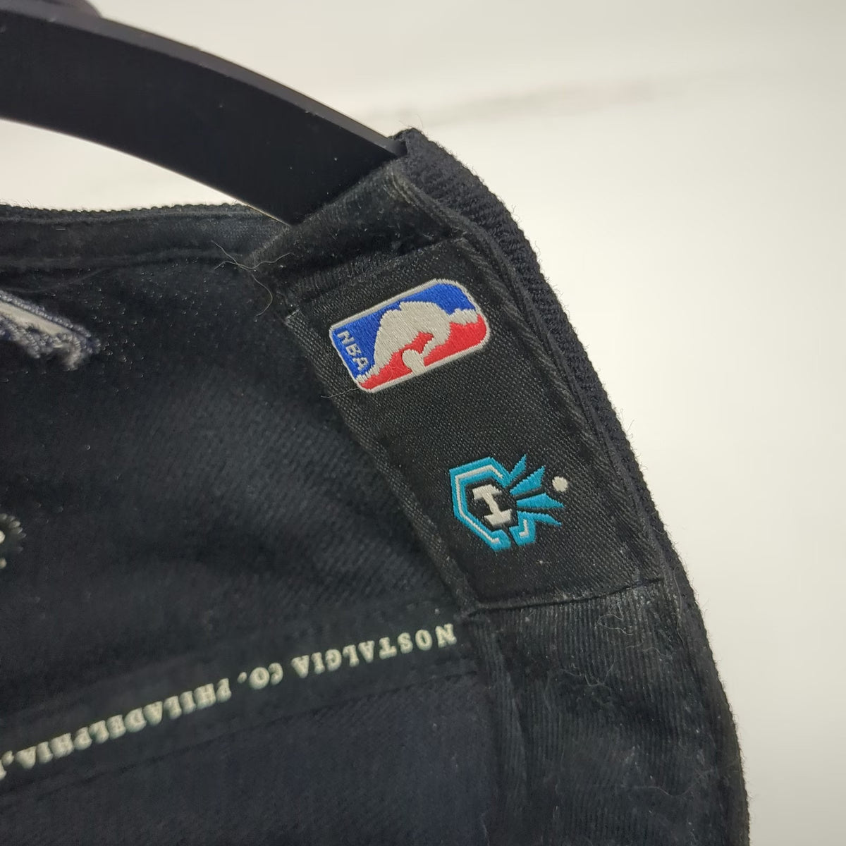 NBA Charlotte Hornets Mitchell & Ness Snapback Hat Black One Size Wool Flat Brim