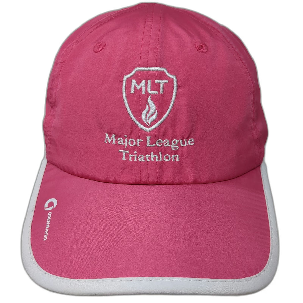 Greenlayer Baseball Cap Pink One Size Major League Triathlon Performance Hat