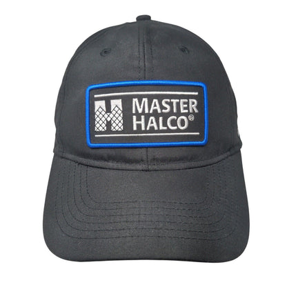 Master Halco Strapback Hat Black One Size Adjustable Embroidered
