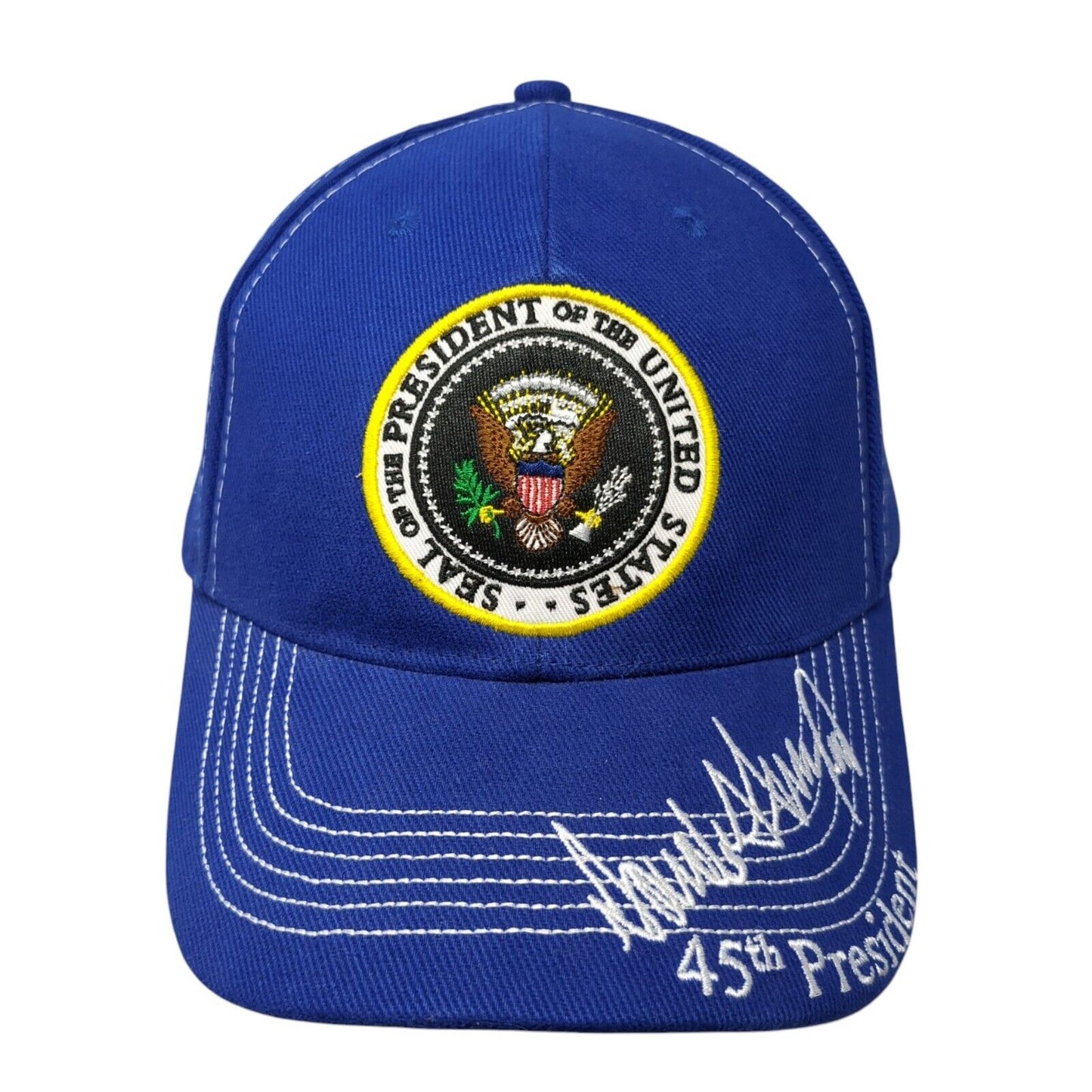 Seal Of The President Of The United States 45th President Slideback Hat Blue OS
