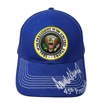 Seal Of The President Of The United States 45th President Slideback Hat Blue OS