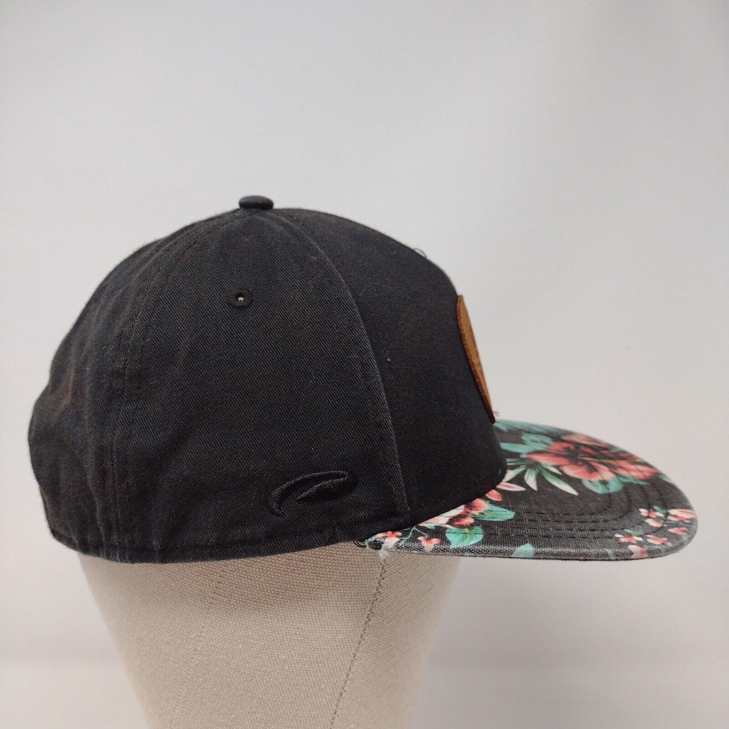 Floral Snapback Hat Multicolor One Size Adjustable Patch Vented Holes Pukka