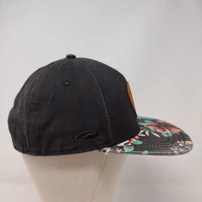 Floral Snapback Hat Multicolor One Size Adjustable Patch Vented Holes Pukka