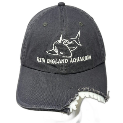 Royal Resortwear Baseball Cap Gray One Size Shark Bite Teeth Aquarium Ocean Hat