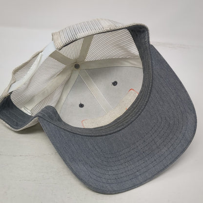 Grundéns Trucker Hat Gray White One Size Mesh Snapback We Are Fishing Patch