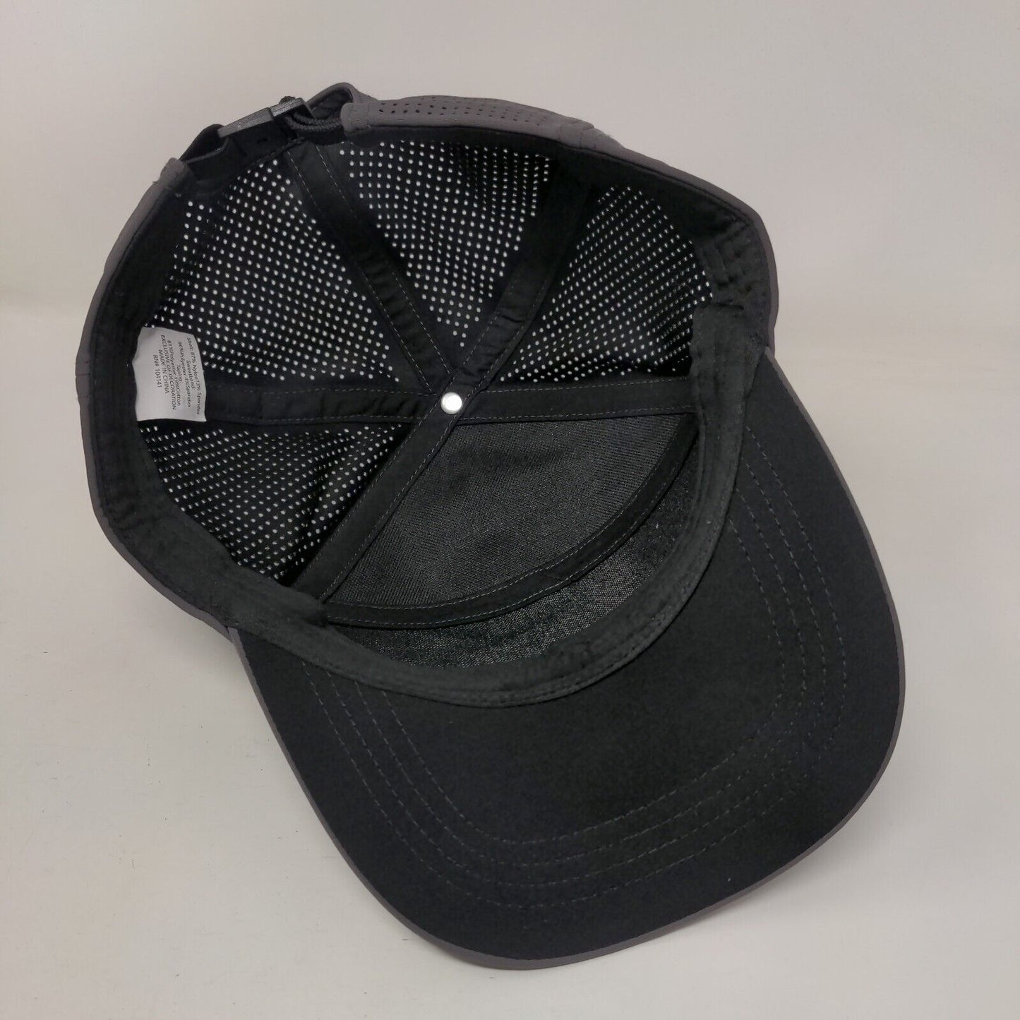 Unbranded Strapback Hat Gray One Size Adjustable Laser Cut Solid