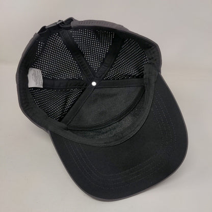Unbranded Strapback Hat Gray One Size Adjustable Laser Cut Solid
