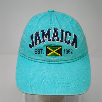 Jamaica Est. 1962 Slideback Baseball Cap Blue OS Adjustable Embroidered TBL