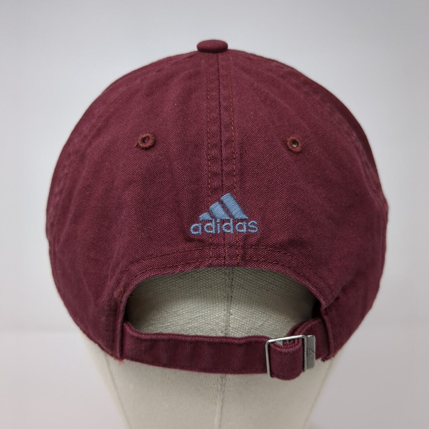 Adidas 3 Stripes Slideback Hat Red OSFA Adjustable Fit Embroidered