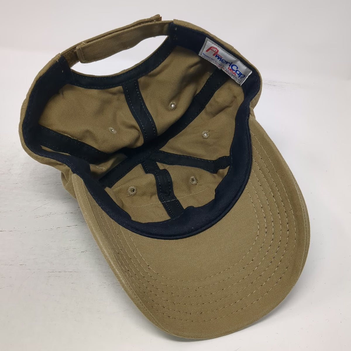 AmeriCap Baseball Cap Brown One Size Strapback USA Made Tactical Patch Hat