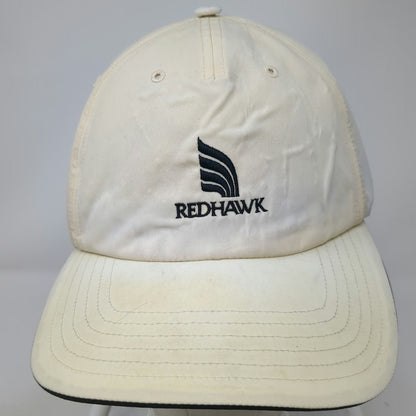 Adidas Baseball Cap Beige One Size Slideback Redhawk Logo Embroidery Golf Hat