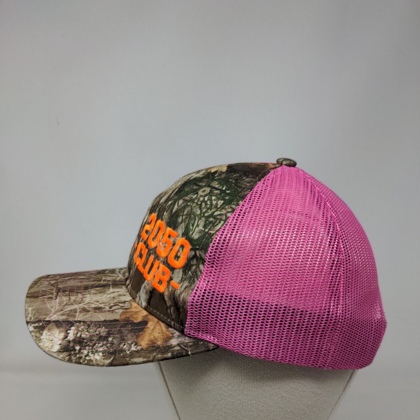 2050 Club Snapback Mesh Back Trucker Hat Camo Small Richardson