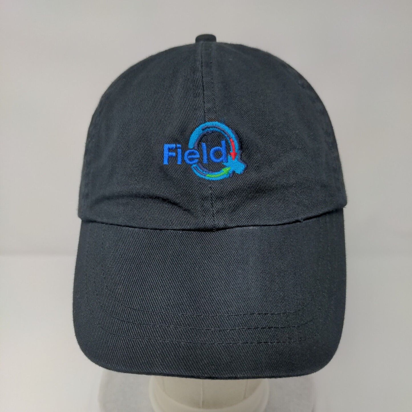 Field Slideback Hat Black One Size Adjustable Embroidered Head Shotz KC Caps