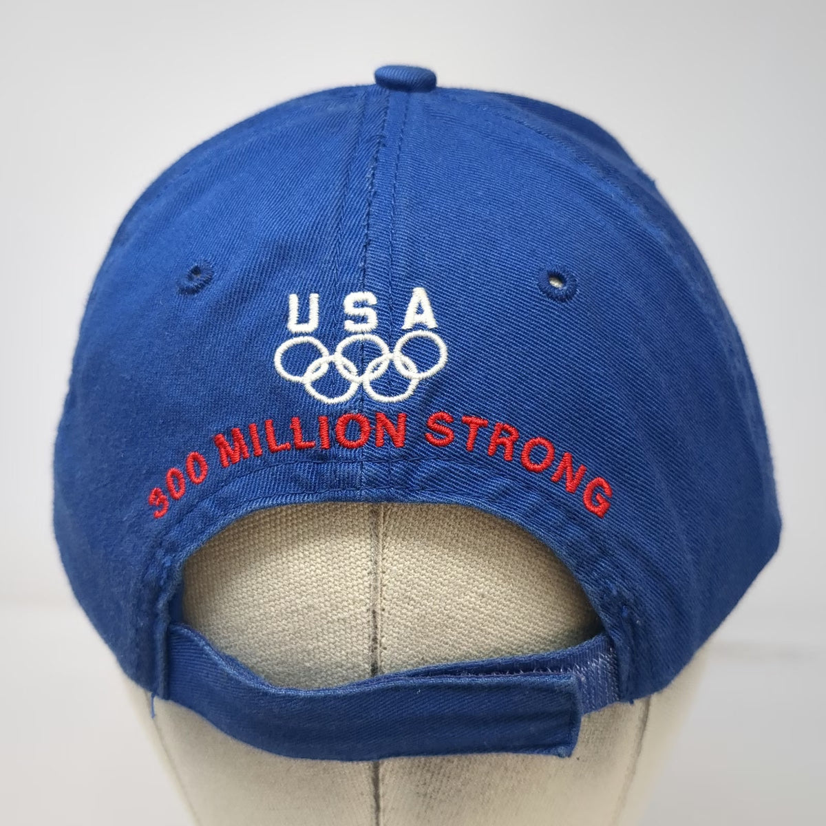 K-Products Team USA Olympic Rings Blue Baseball Cap One Size Strapback Hat