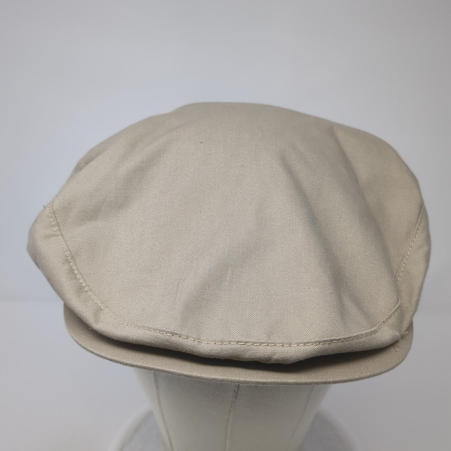 Young An Hat Company Newsboy Cap Beige One Size Adjustable Lightweight Blank
