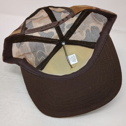 Tasco Industries Brown Camo Trucker Hat Mesh Back Snapback USA Made Vintage
