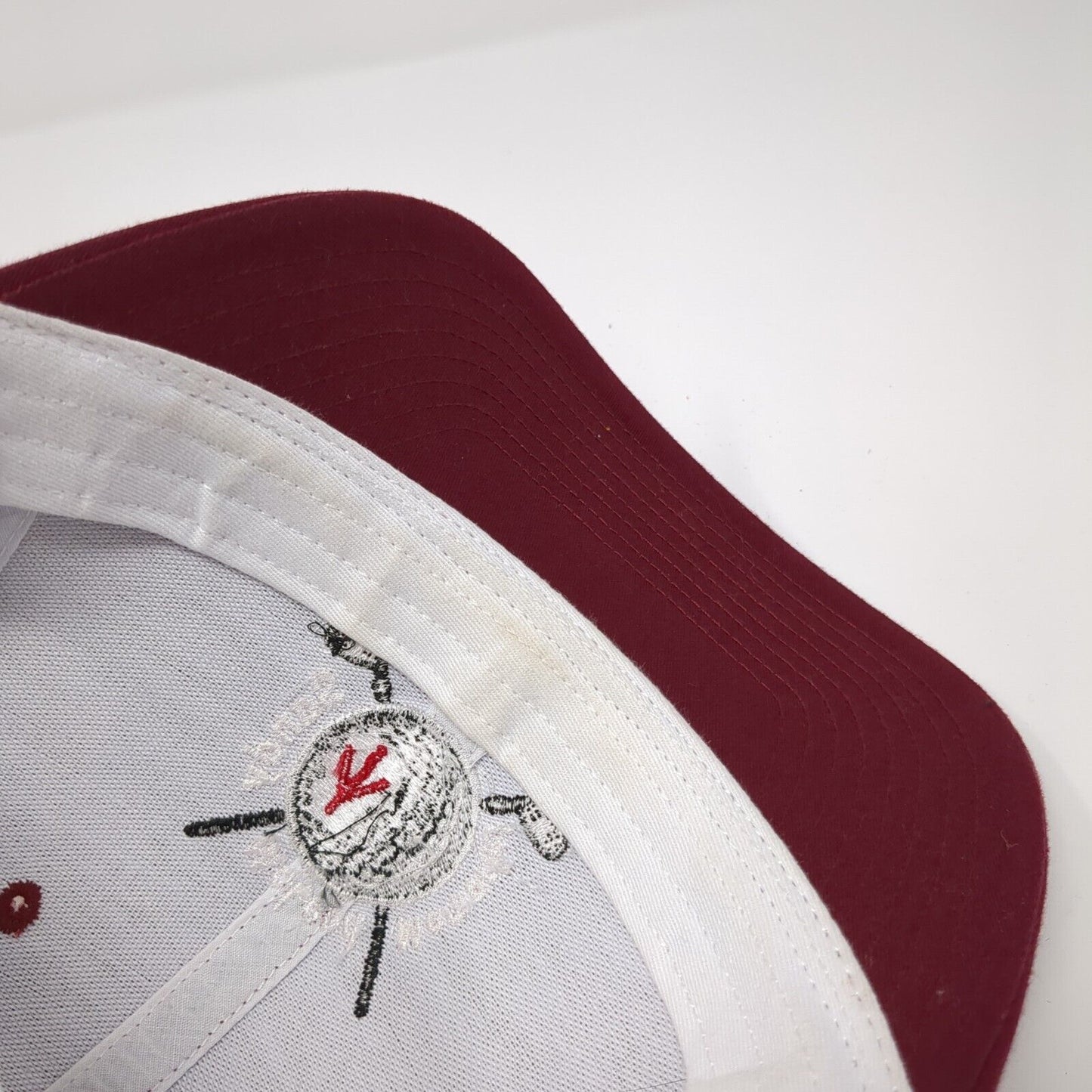 Sandy McLeod Memorial Spurs & Spikes Snapback Trucker Hat Red OS Adjustable