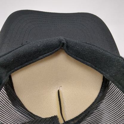 Redfish nbrhd Snapback Trucker Hat Black One Size Adjustable Mesh Back Rope