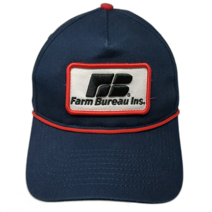 Buck's Bags 5 Panel Blue One Size Farm Bureau Insurance Idaho Rope Snapback Hat