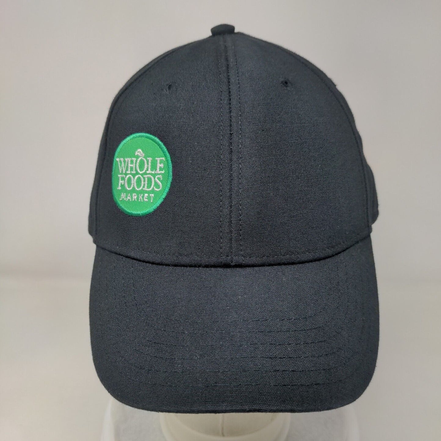 Whole Foods Market Strapback Hat Black One Size Adjustable 6 Panel