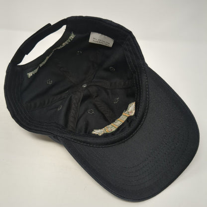 IIB Idaho Independent Bank Strapback Hat Black One Size Adjustable