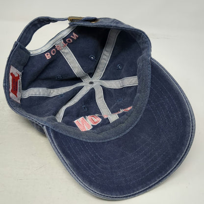 Bay State Apparel Baseball Cap Blue Red White One Size Washed Cotton Boston Hat