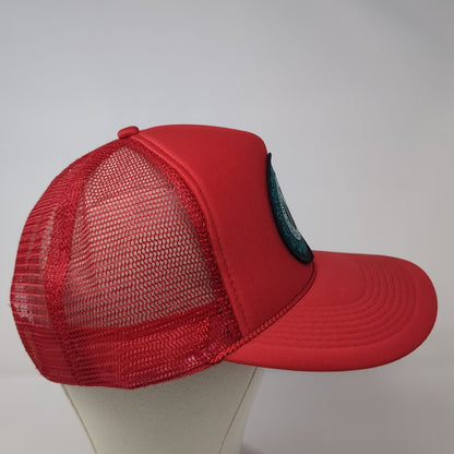 Ninkasi Brewing Eugene Oregon Trucker Hat Red One Size Adjustable Mesh Back Otto