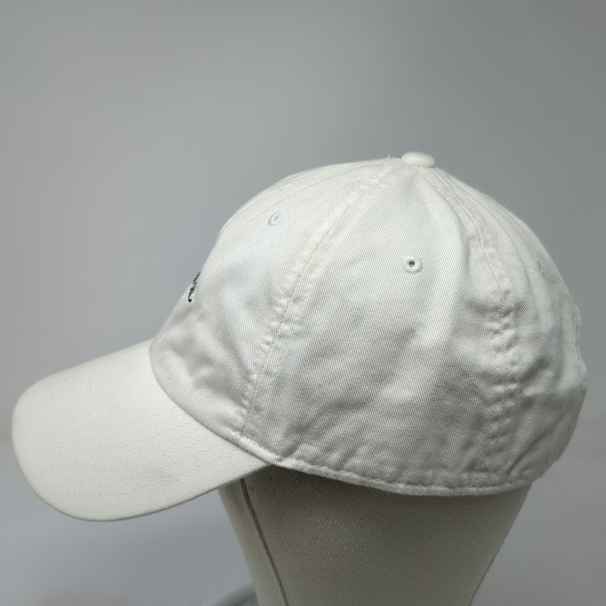 Nike Baseball Cap White One Size Just Do It Swoosh Logos Cotton Slideback Hat