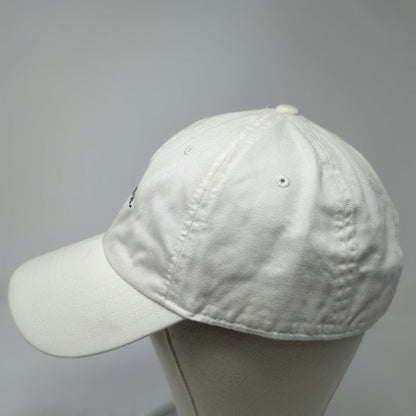 Nike Baseball Cap White One Size Just Do It Swoosh Logos Cotton Slideback Hat