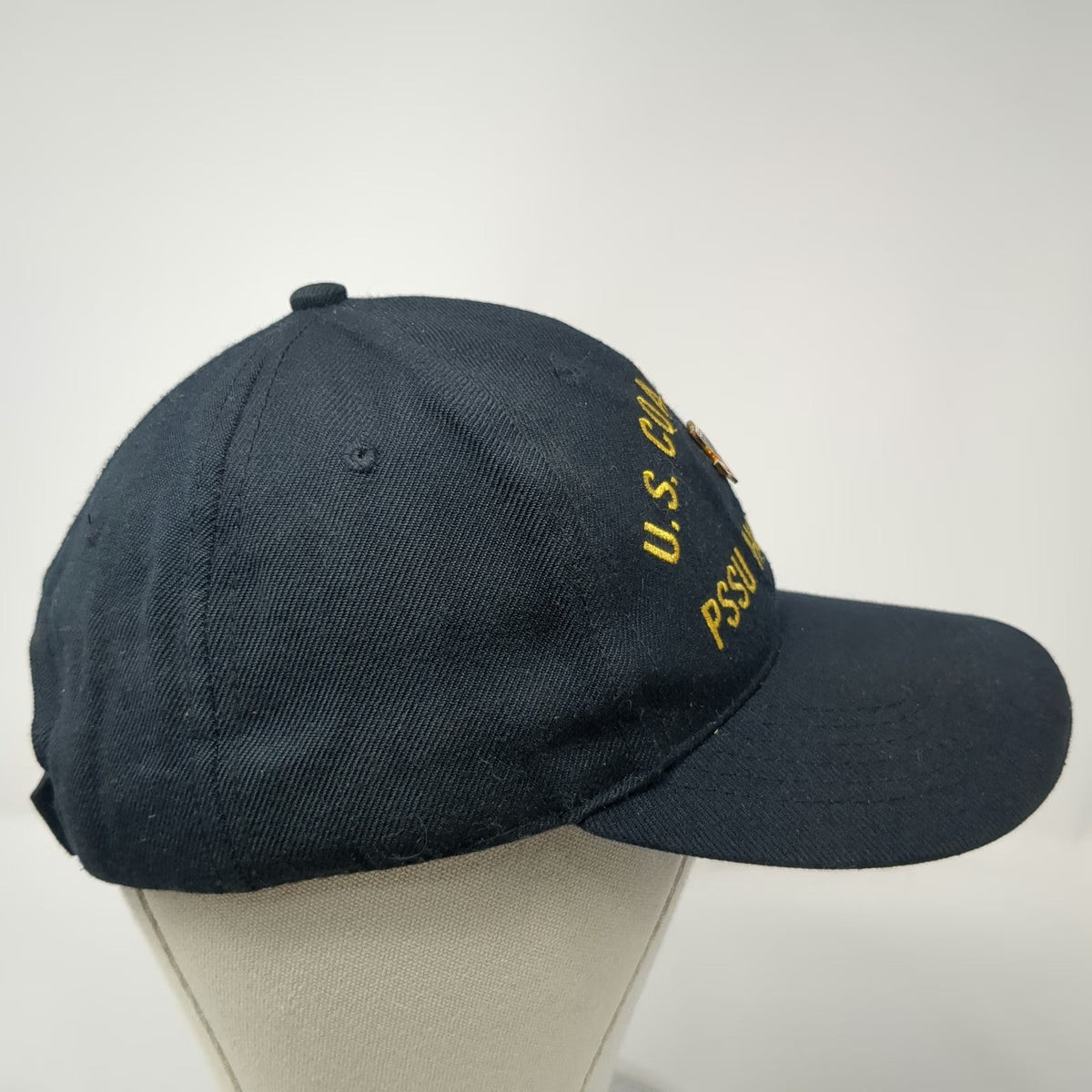 Blue Baseball Cap U.S. Coast Guard PSSU Honolulu Military Pin Hat Vintage