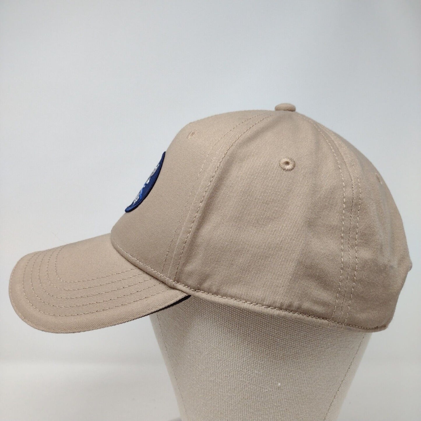 Depoe Bay OR Slideback Hat Tan OSFM Adjustable Embroidered Dorfman Pacific Co.