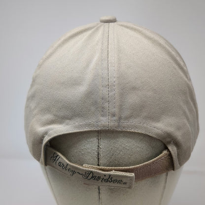 Harley-Davidson Baseball Cap Beige One Size Pink Logo Strapback Side Script Hat