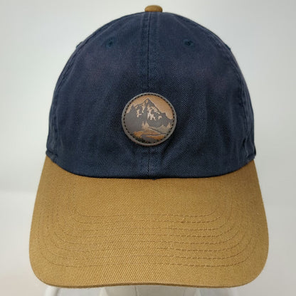 Columbia Baseball Cap Blue One Size Mountain Patch Adjustable Two Tone Hat