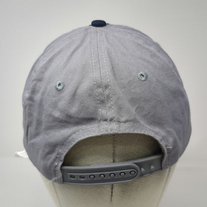 Busch Light Snapback Blue Gray Hat One Size Embroidered Logo Contrast Stitching