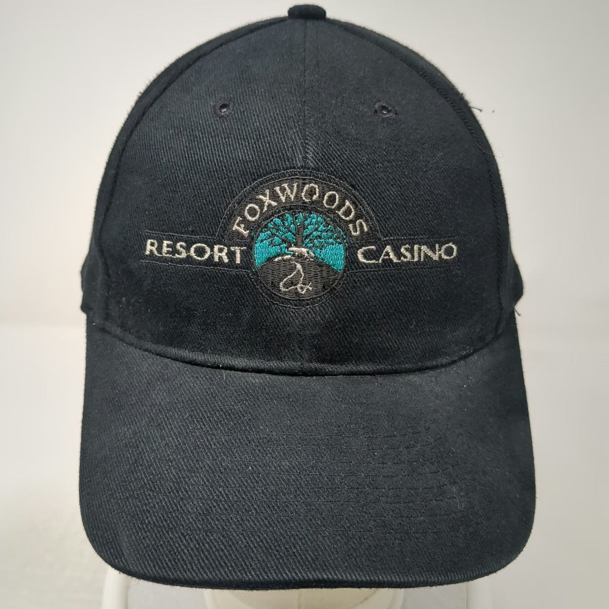 Foxwoods Resort Casino Baseball Cap Black One Size Catch The Spirit Graphic Hat