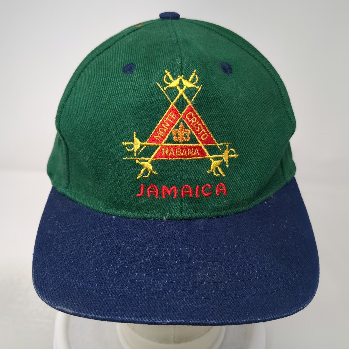 5 Panel Green Blue One Size Jamaica Montecristo Cigar Habana Embroidered Hat