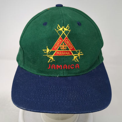 5 Panel Green Blue One Size Jamaica Montecristo Cigar Habana Embroidered Hat