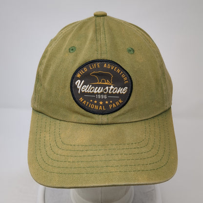 Yellowstone 1996 Wild Life Adventure National Park Baseball Cap Green One Size