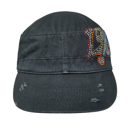 Love Bling Strapback Cadet Army Cap Hat Black OSFA Adjustable HG