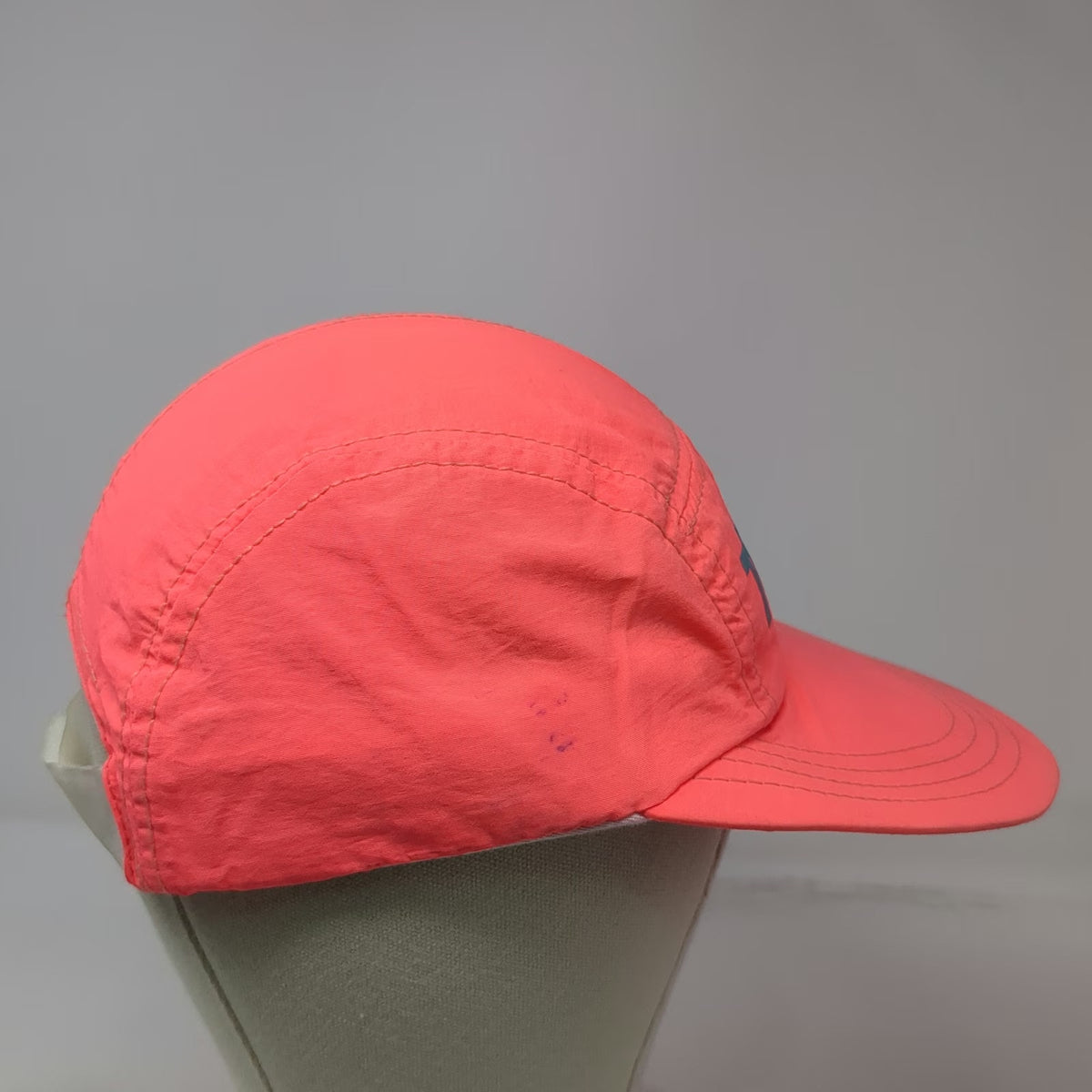 Trek Baseball Cap Pink OS Made in USA 5 Panel Bicycle Cycling Logo Hat Vintage