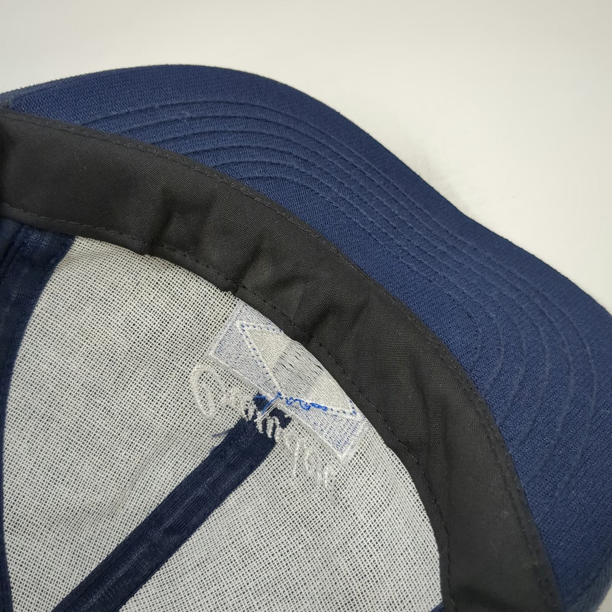 Blue Snapback Hat Made in USA Crowder Graphic Embroidered 6 Panel Cap Vintage OS