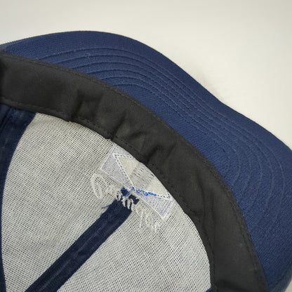 Blue Snapback Hat Made in USA Crowder Graphic Embroidered 6 Panel Cap Vintage OS