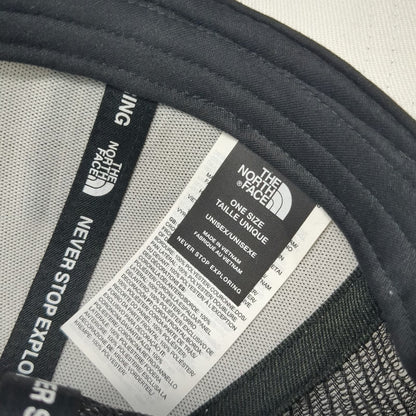 The North Face Trucker Hat White Black One Size Mesh Back Snapback Adjustable