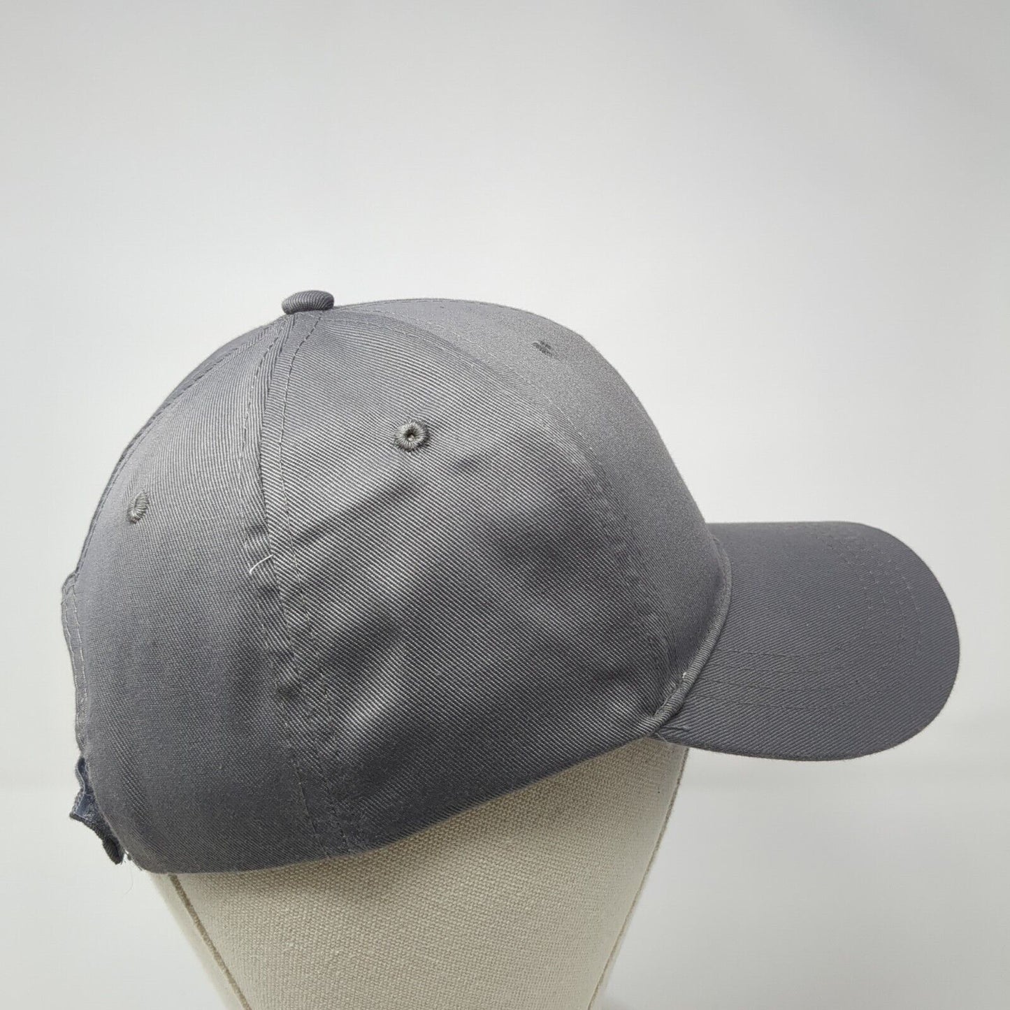 Unbranded Strapback Hat Gray One Size Adjustable Blank Solid Outdoor