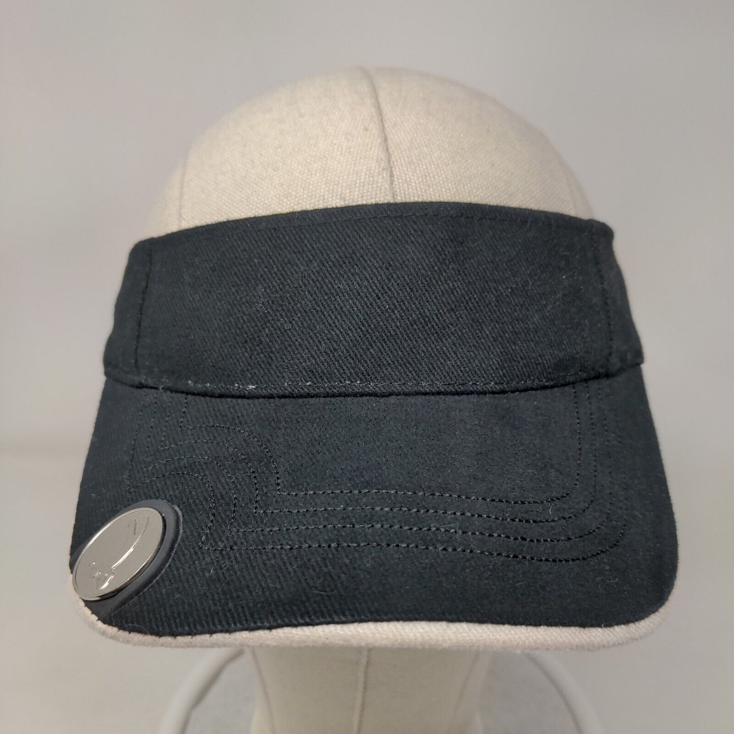 Unbranded Strapback Sun Visor Cap Hat Black OSFA 100% Cotton Adjustable