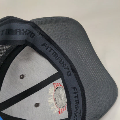 Canyon Honda Fitted Mesh Back Trucker Hat Gray L/XL Colorblock Fitmax 70