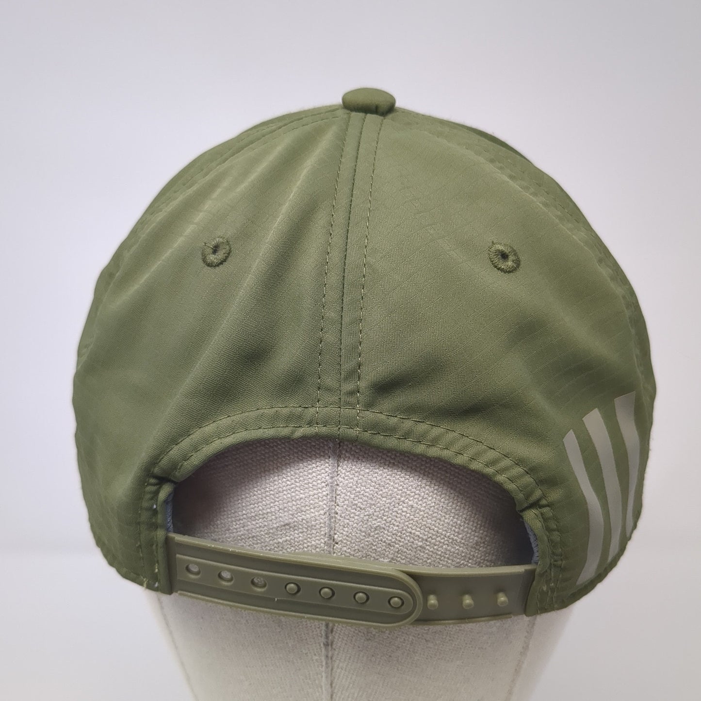 Adidas 3 Stripes Patch Snapback Hat Green One Size Adjustable Outdoor