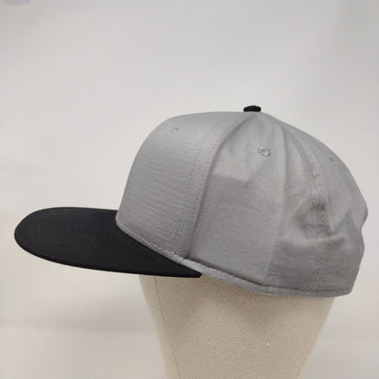 Otto Snapback Hat Gray OSFM Adjustable 6 Panel Vent Holes Colorblock